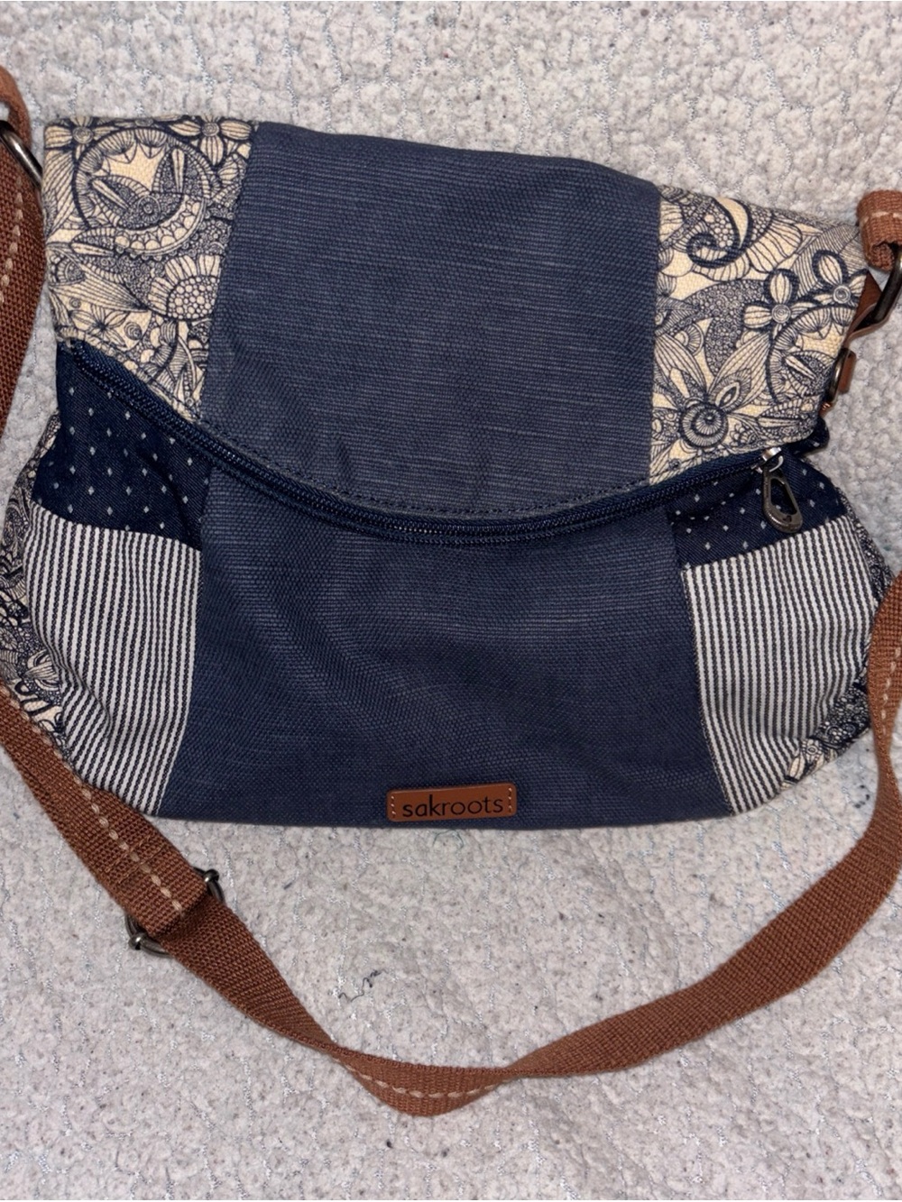 Sakroots Blue Patchwork Purse